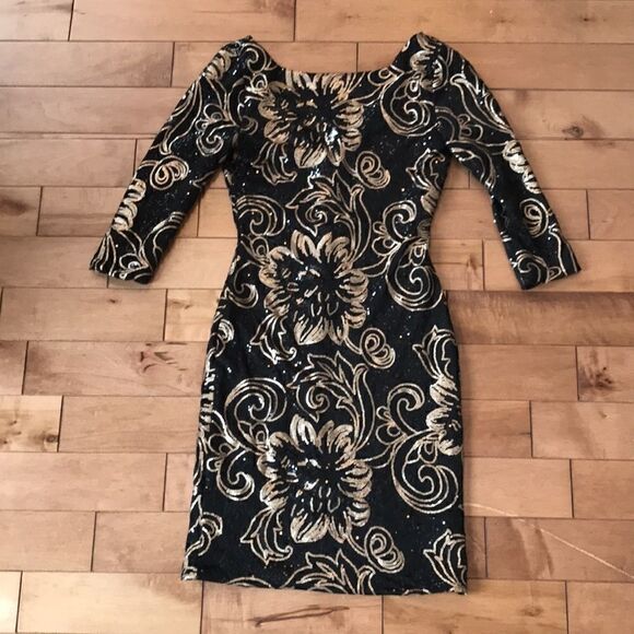 Le Château floral sequins dress - Picture 2 of 8